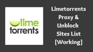 Limetorrents Proxy – Unblocked Sites List [100% Working]