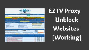 EZTV Proxy List – Unblock Websites [100% Working]